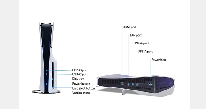Sony PlayStation 5 SLIM Disc [ NEW 2023 Model ] - International Version thumbnail 6